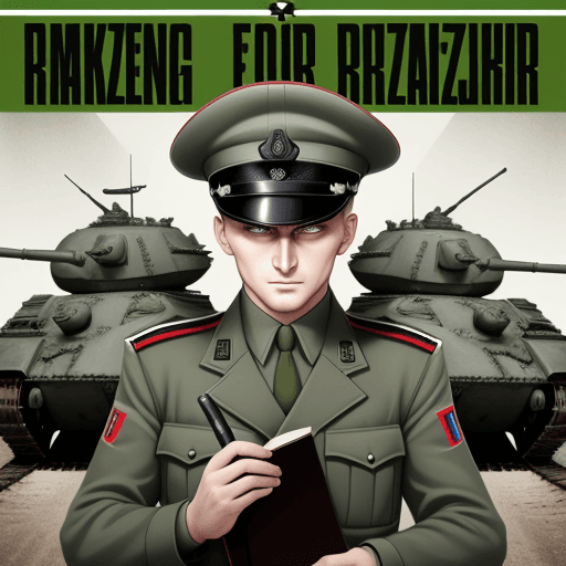 AI generated: make me new book cover of achtung panzers
