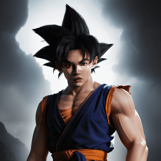 AI generated: Photo of a ultra realistic Goku from dragon ball