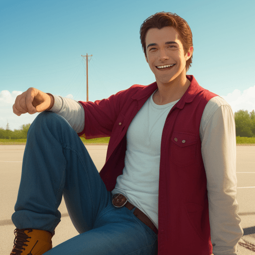 AI generated: like movie, man, told, smile, awesome