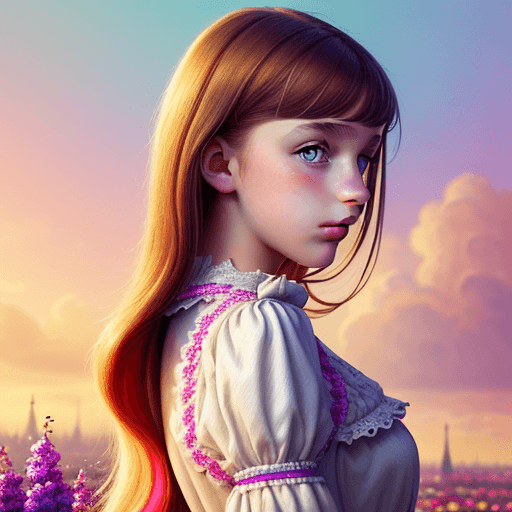 AI generated: Beautiful Belgian teen girl, amazing colors, charming colors, very detailed and beautiful colors, a ...