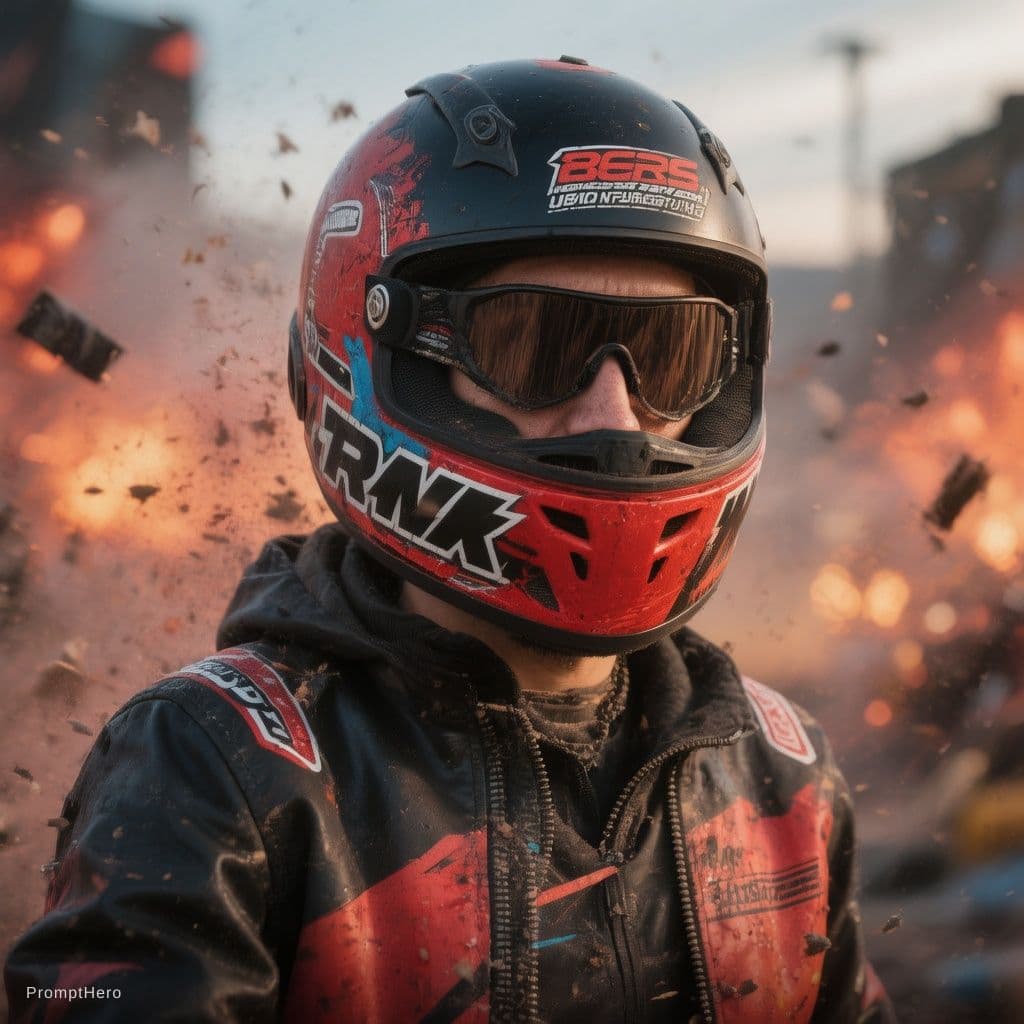 AI generated: Un pilote de drift rc 