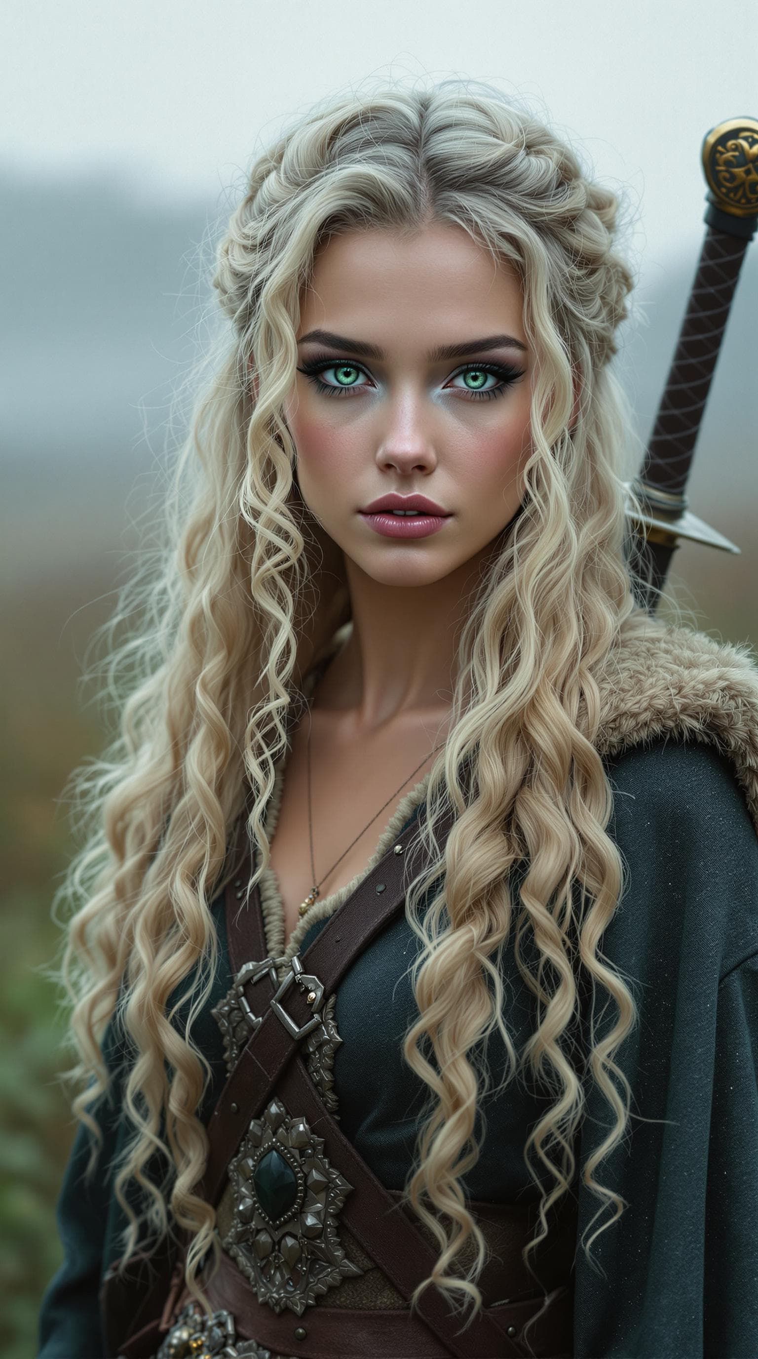 AI generated: a professional photo of a exceptionally of the most beautiful Scottish girl in the world, (age 18), ...