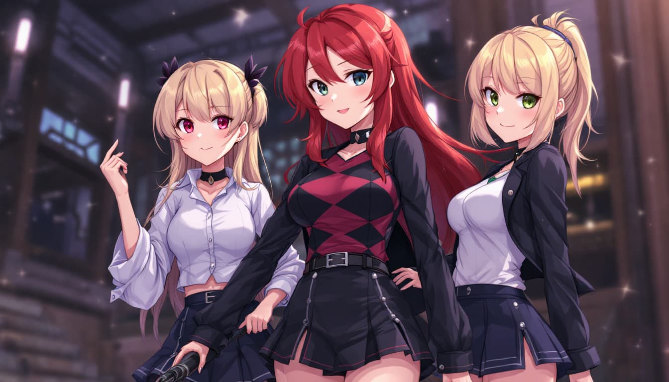 AI generated: sturdy anime girls

