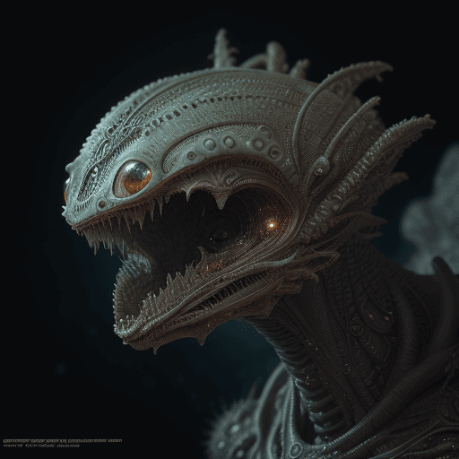 AI generated: Cute creature from Space. terraforming. Alien Flora,  close-up, hyper detailed, trending on artstati...