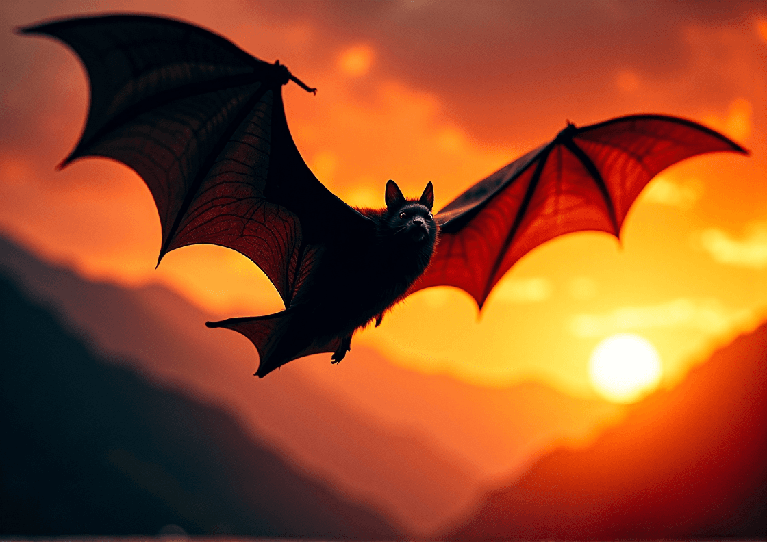 AI generated: Bat out of hell, in the morning light.