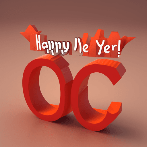 AI generated: 3d happy new year prompt
