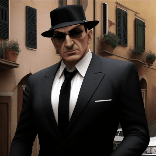 AI generated: italian mafia member