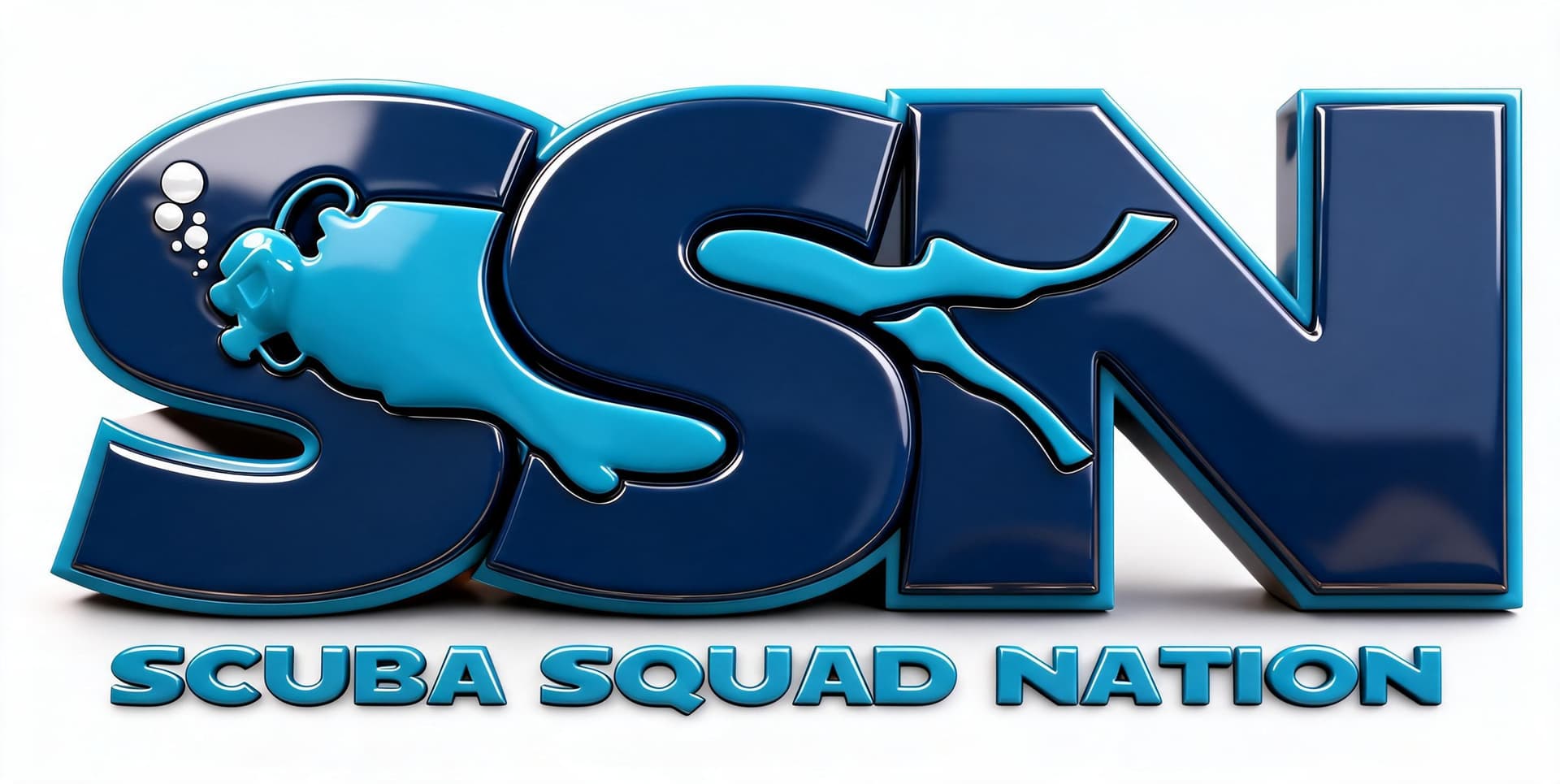 AI generated: create a 3d realistic version of this logo with shiny bevelled outlines, 3D style logo with outer sh...