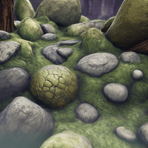 AI generated: texture, organic roots stones and ore swirled together, highly intricate, fantasy, realistic, render...