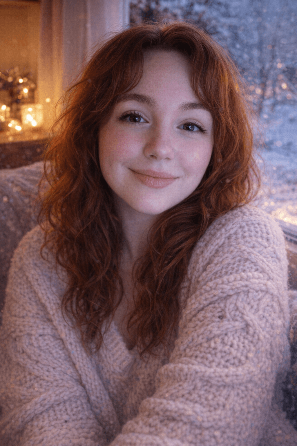 AI generated: Use the uploaded photo of a red-haired girl as the primary reference for facial features and proport...
