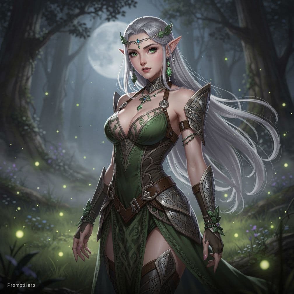 AI generated: Sexy naked young elf
