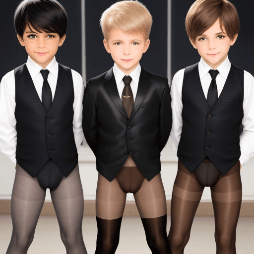 AI generated: boys in pantyhose