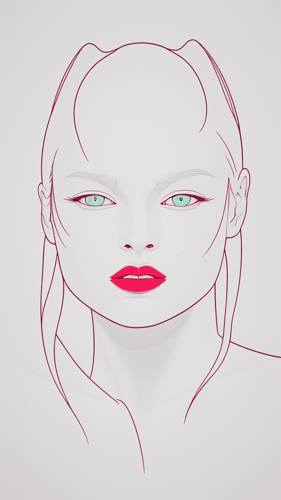 AI generated: (best quality,ultra-detailed,realistic:1.2) demonic, clean lines, minimalist artwork, vibrant color ...