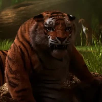 AI generated video: tiger