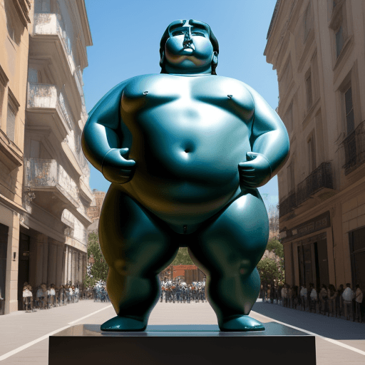 AI generated: escultor fernando botero
