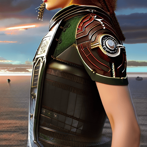 AI generated: (steampunk atmosphere, a stunning girl with a mecha musume aesthetic, adorned in intricate cyber gog...