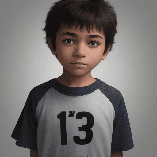 AI generated: kid, 13