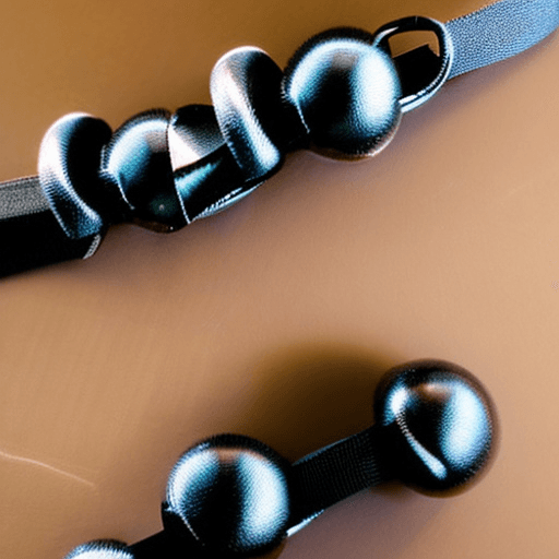 AI generated: black-ballgag