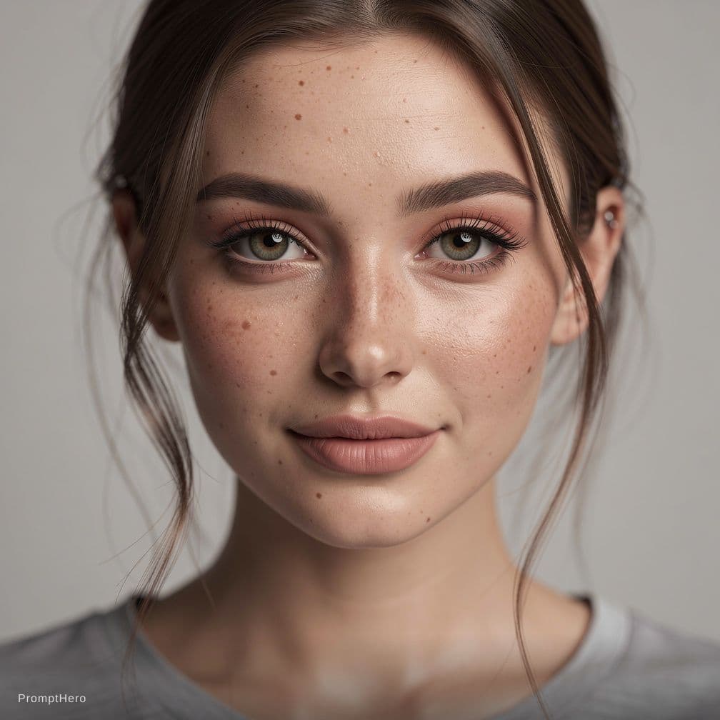 AI generated: ai female ultra realestic human model should be same as human female
