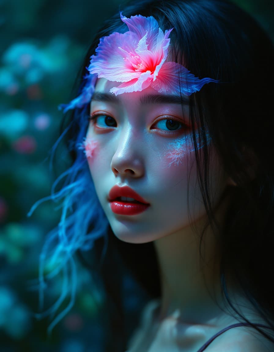 AI generated: Goddfashion photography,through, pretty silk long black hairs,(medium side breast),cute japan girl,1...
