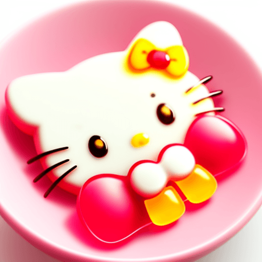 AI generated: hello kitty vitamin gummies