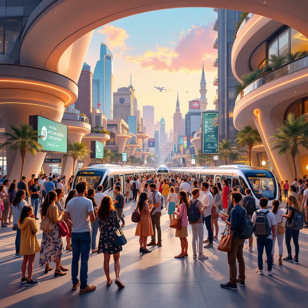 AI generated: In the foreground, a group of people from diverse age groups and ethnicities are gathered around a p...