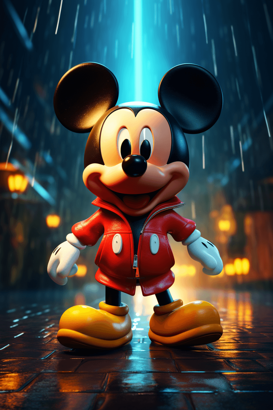 AI generated: micky mouse cartoon, metaverse, nft, funny. ultra hd, 4k, disney --v 5.2 --ar 2:3