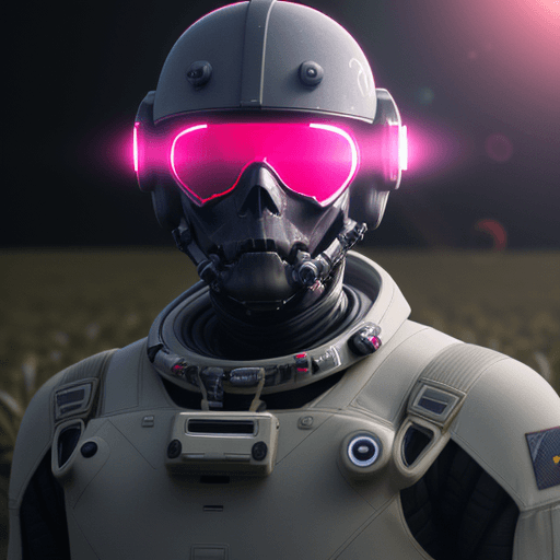 AI generated: Death Stranding scenery, anatomically correct human male figure in astronaut suit in field facing fo...