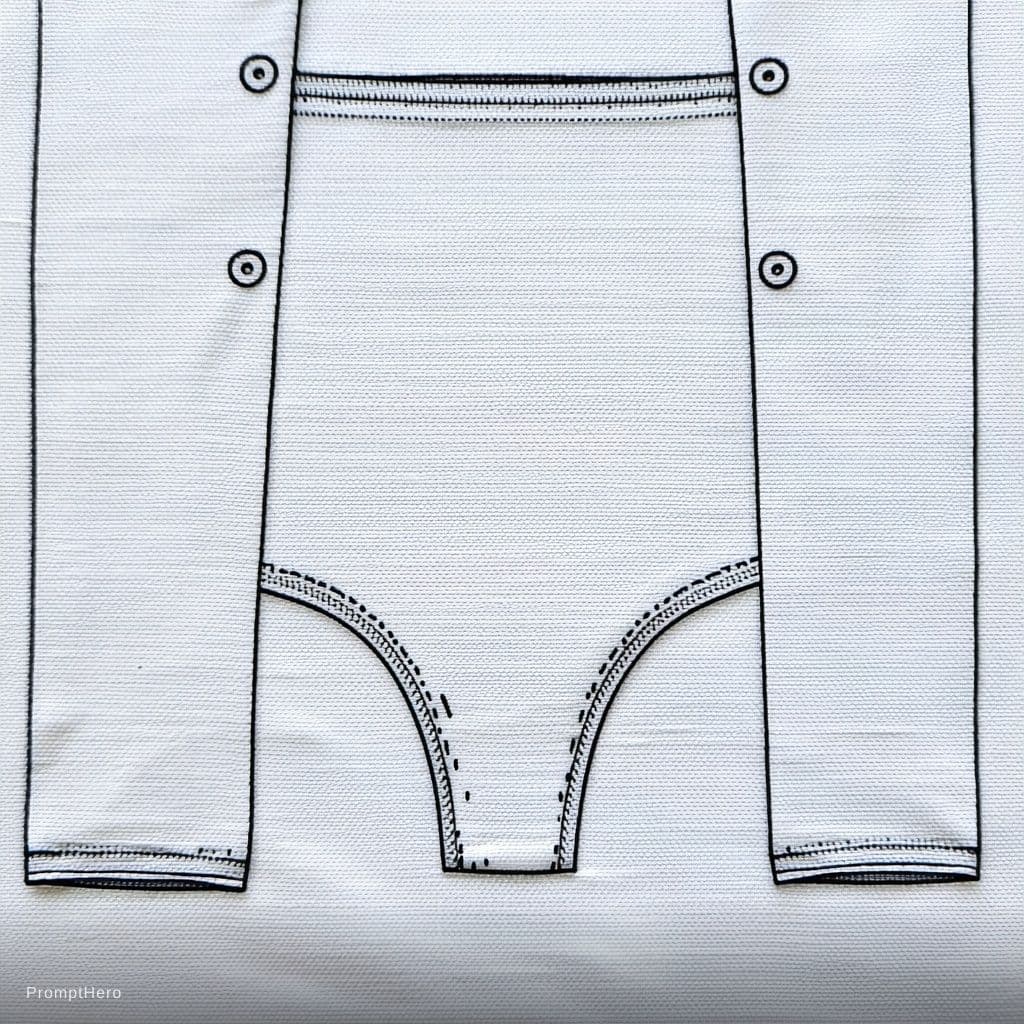 AI generated: Make the bra mark visible beneath the shirt