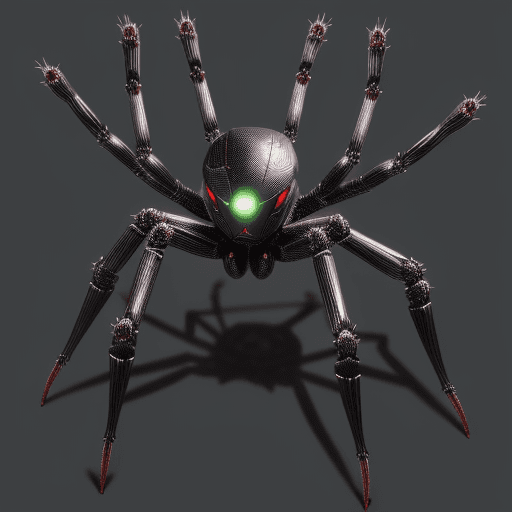AI generated: arachnid robot