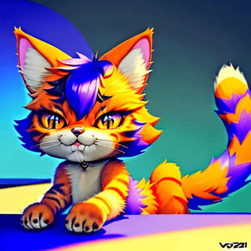 AI generated: furry art, uploaded on e621, furry, feral, cat, at the table, blue top, japanese background, voluptu...