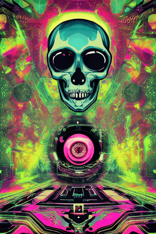 AI generated:  font original of kaosphere in the video, sleeve, art, symbol, graphics, logo, design, symmetry, t-s...