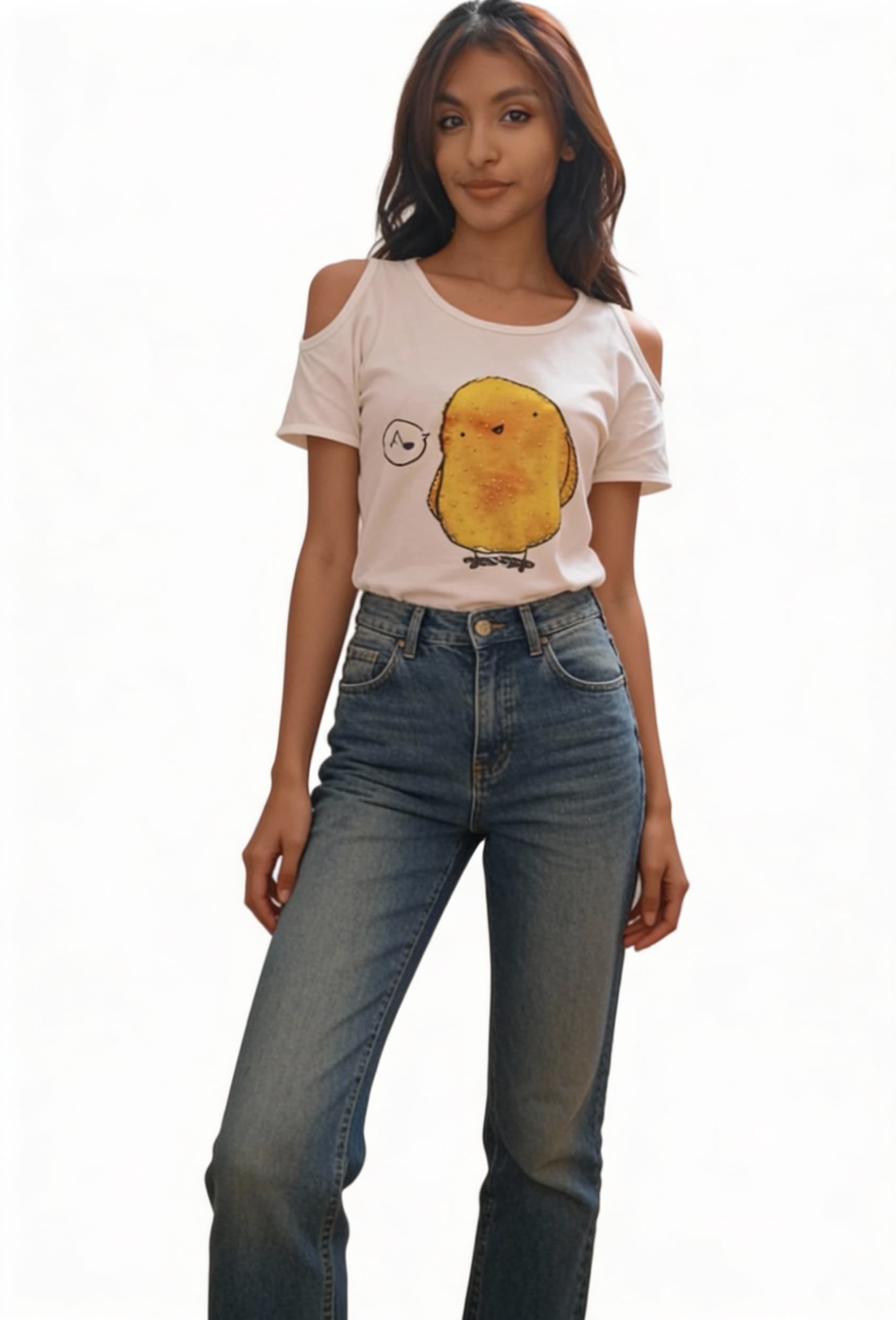 AI generated: put jeans on her full body shot
