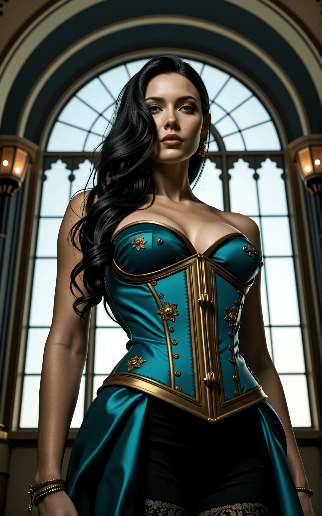 AI generated: A digital cinematic still inspired by the dramatic fantasy illustration style of Greg Rutkowski, ren...