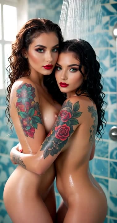 AI generated video: hyper-realism, full focus, perfect focus, equisite detailed photograph captures two completely diffe...