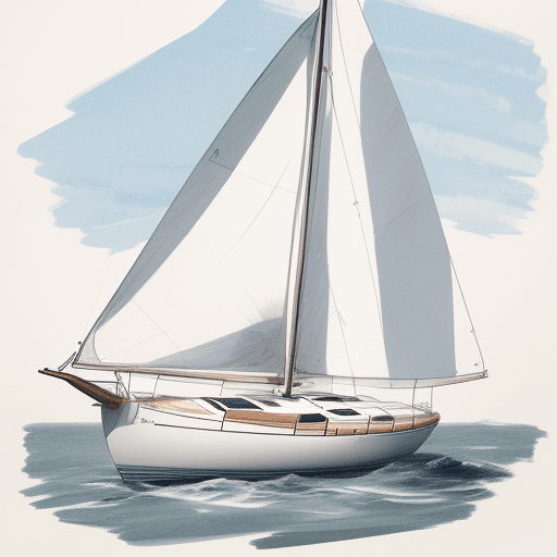 AI generated: sailboat sketch 8k