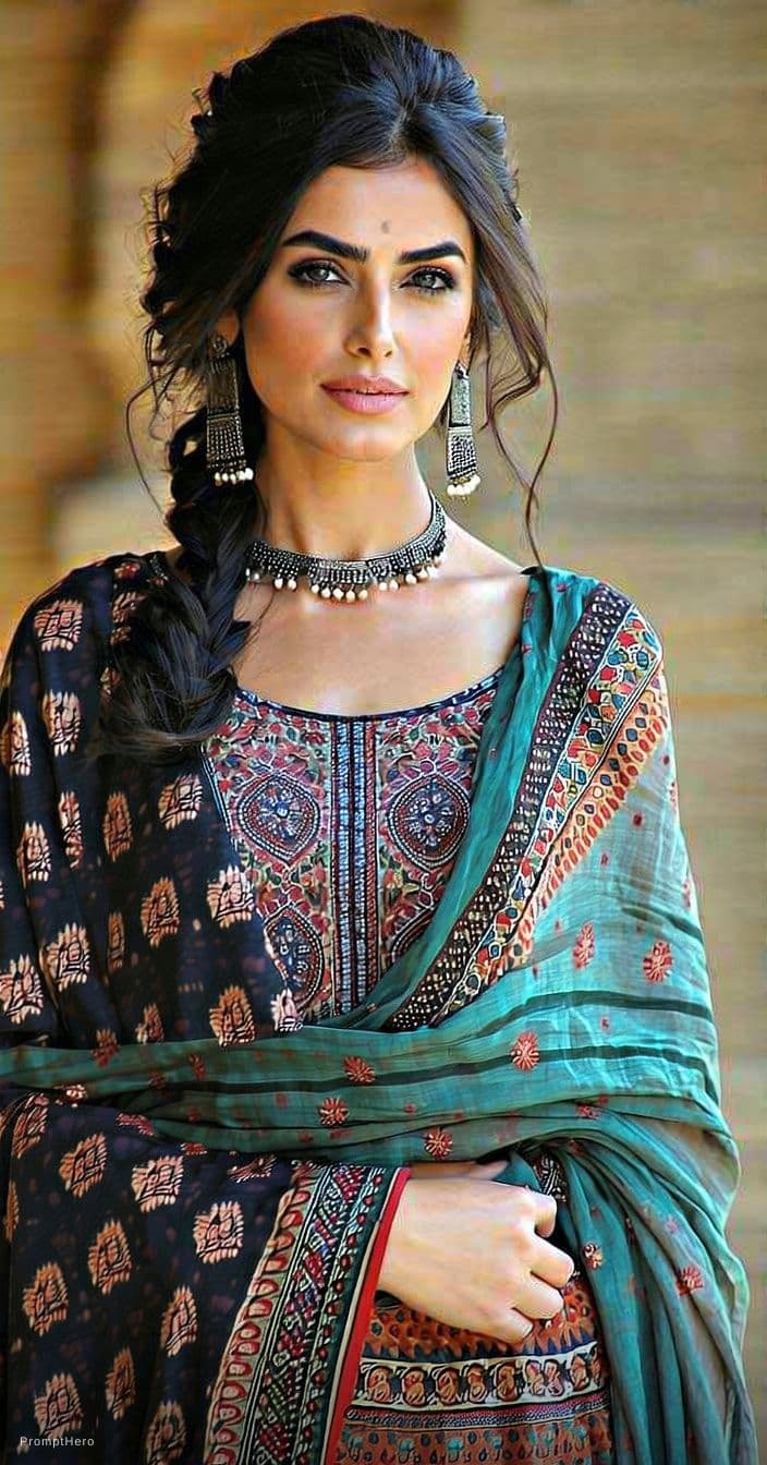 AI generated: Create a sexy girl in india style. and look like sexy.