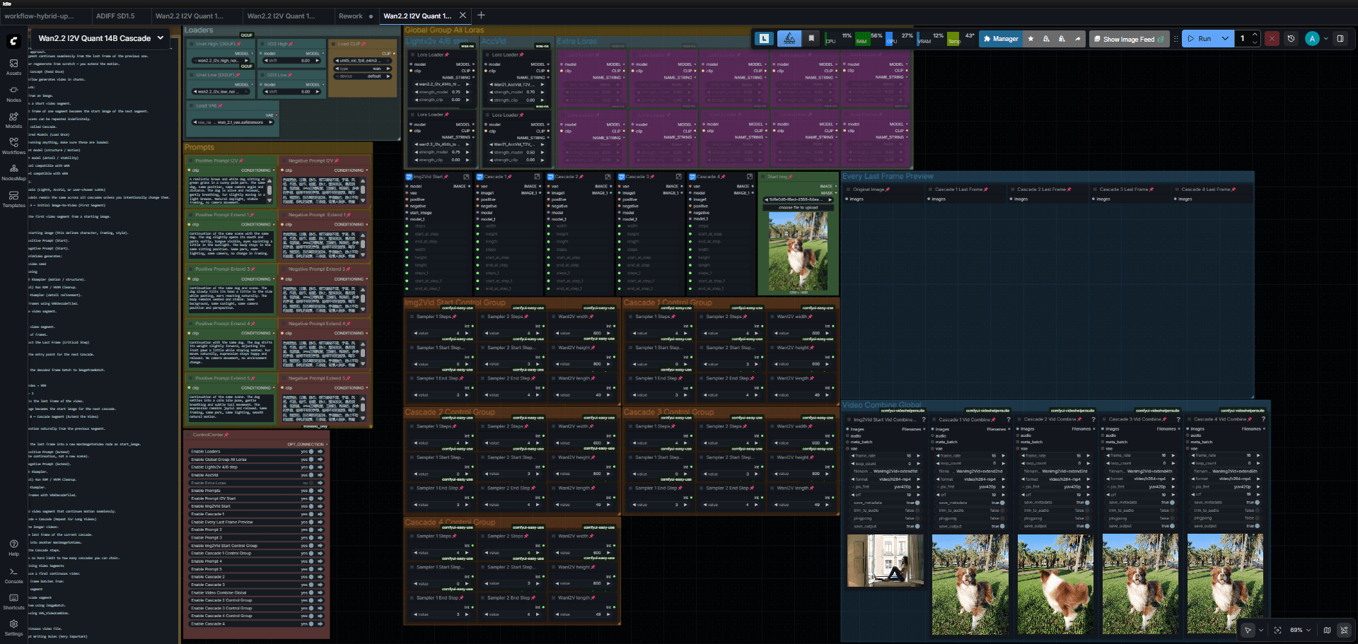 Wan2.2 I2V V2V Video Extend Quant  14B
