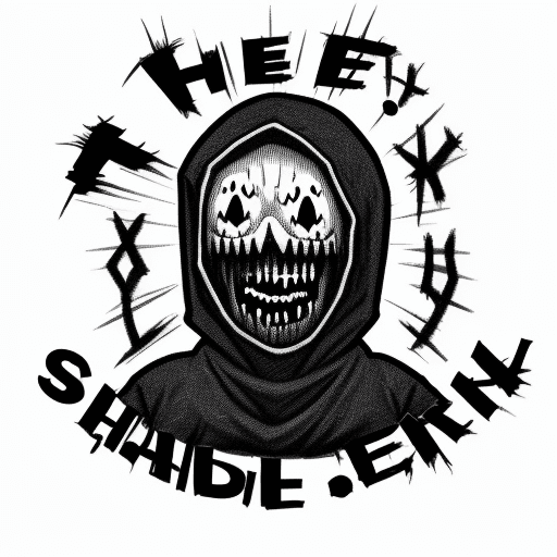 AI generated: sketch logo, hide and scare, funny elements, 16bit style, name "hide and scare"

