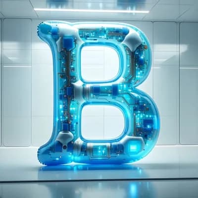 AI generated video: the cam rotates around the letter