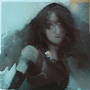 AI generated: modern ink meets charcoal drawing with influences of watercolor painting, a 35 year old Caucasian fe...