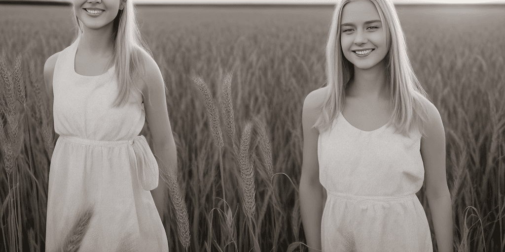 AI generated: "Hyper-realistic photograph of a beautiful blonde girl in her late teens, wearing a white summer dre...