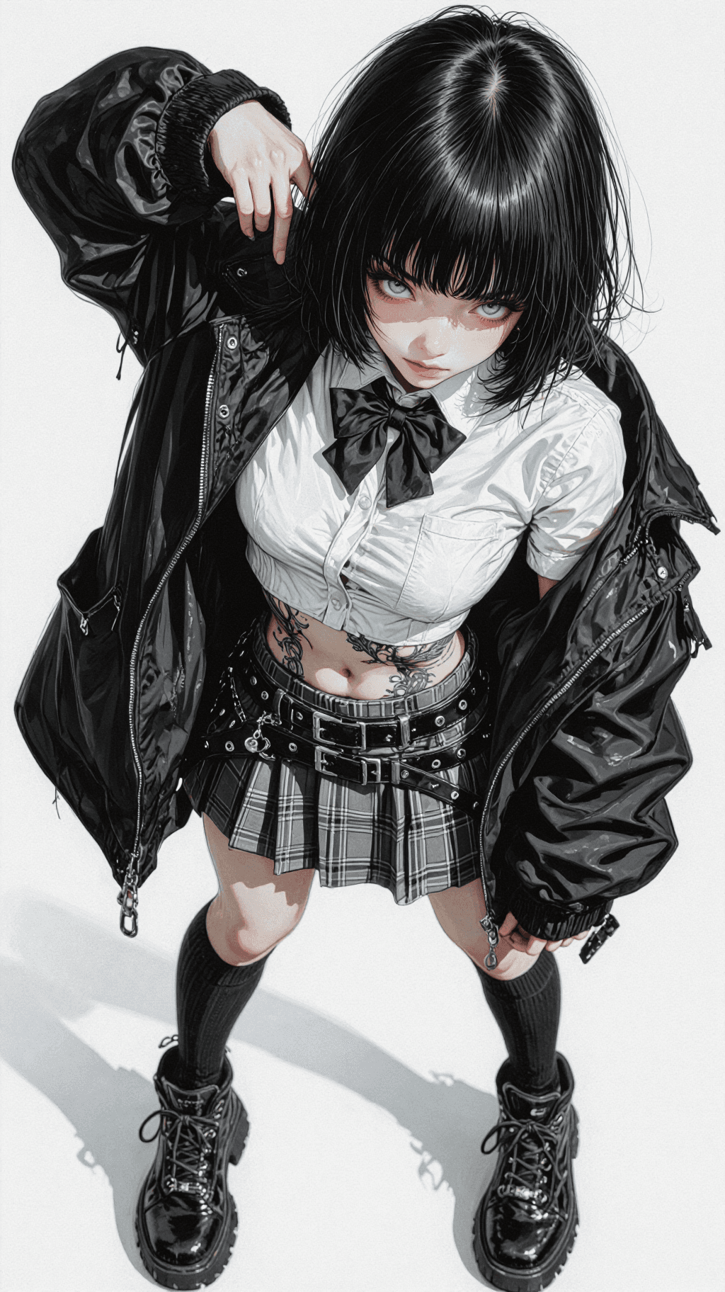 AI generated: masterpiece, (beautiful and aesthetic:1.5), surrealism, highly detailed, anime, a full body painting...