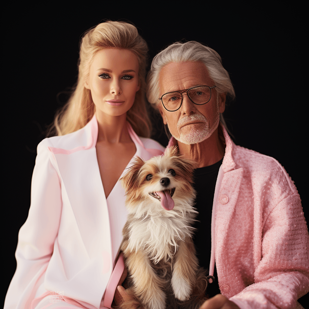 AI generated: ken and barbie, Award - winning, portrait photograph shot with Kodak Portra 800, a Hasselblad 500C, ...