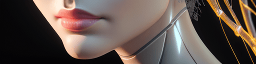 AI generated: complex 3d render ultra detailed of a beautiful porcelain profile woman android face, cyborg, roboti...