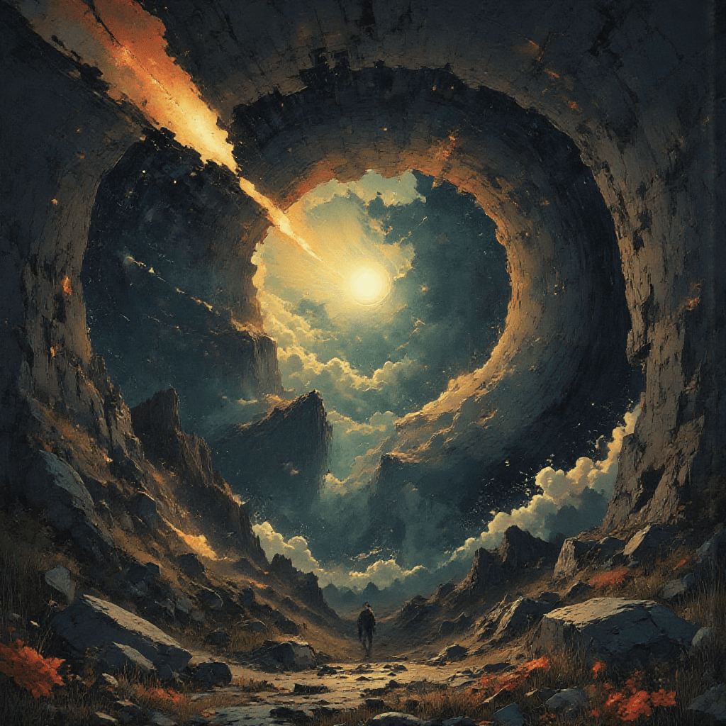 AI generated: Evade the rain Ancient beyond the grasp of even the Gods love can never die but tainted still live. ...