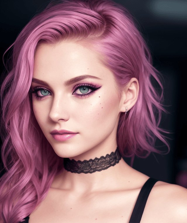 AI generated: {Jeanette Voerman} 18 y.o. , vampire the masquerade bloodlines fashion, [ (dripping mascara:1.3) : d...