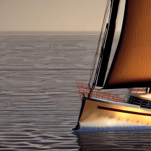 AI generated: A tattoo of a golden dragon on the back. a ultra realistic sailing ship, dramatic light, pale sunris...