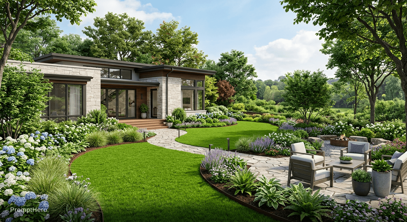 AI generated: green grass 