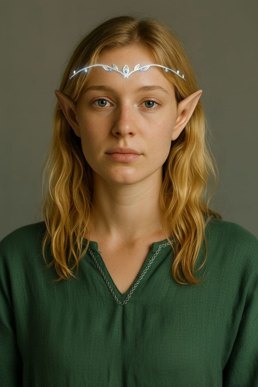 AI generated: make her an elf version
